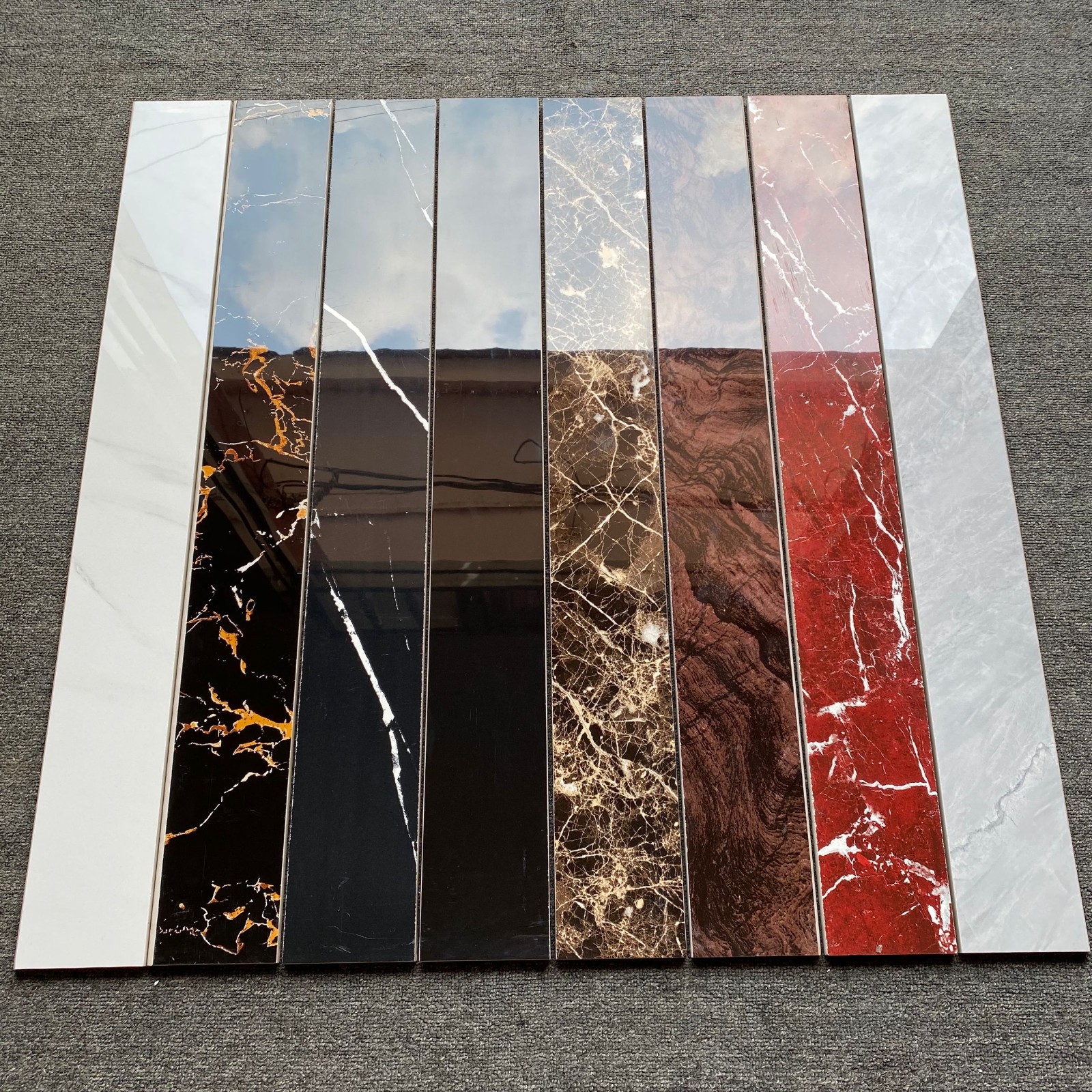 黑金花踢脚线瓷砖踢脚线全抛釉客厅房间收边线地脚线800100mmt7浅灰网