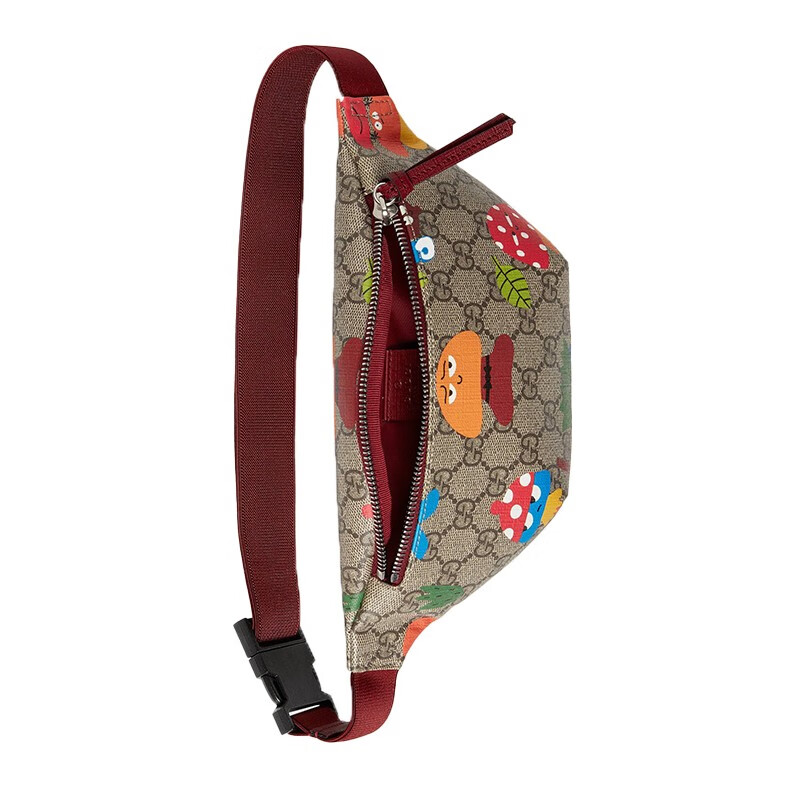 gucci古驰男女包儿童包樋口裕子彩色动植物印花腰包502095 21zcn 8293