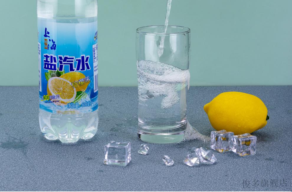 上海盐汽水 整箱柠檬味24瓶600ml无糖碳酸饮料 批 600ml*24瓶整箱