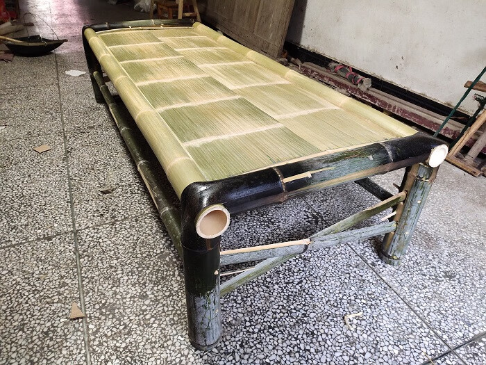 老式竹床竹床老式传统凉床家用午休经济多功能怀旧无漆竹制简易床长