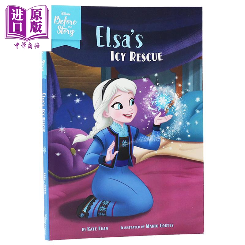 frozen冰雪奇缘前传故事 艾莎elsa icy rescue 英文原版 disney迪斯尼