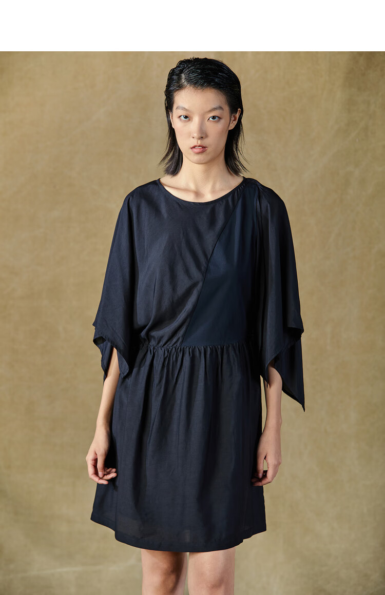 donoratico达衣岩2021夏连衣裙她与他之三然乌黑m