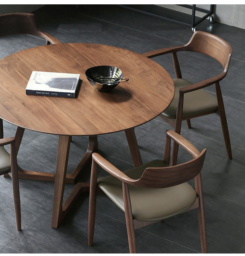 小米(mi)生态米家通用【定制】北欧实木小型会议桌圆形桌子简约休闲