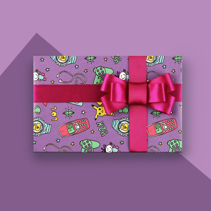 礼品礼物包装纸卡通图案房间宿舍背景纸女包书纸爱情丘比特3张收藏发6