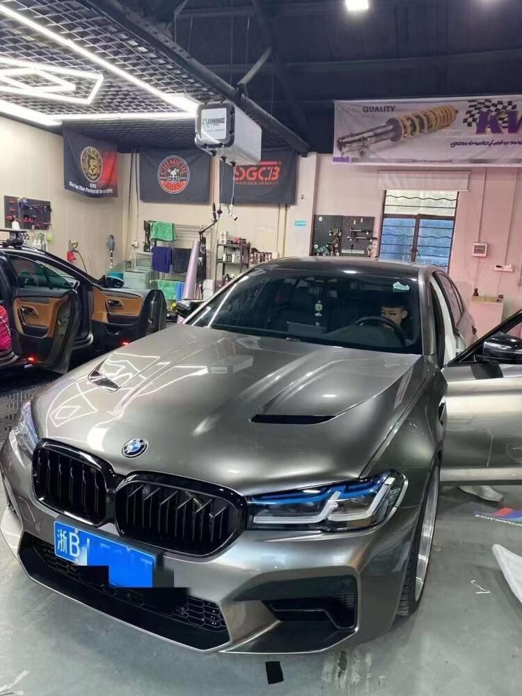 适用于g30/g38宝马5系525i 530li改装cs机盖f90 m5改cs开孔引擎盖 cs