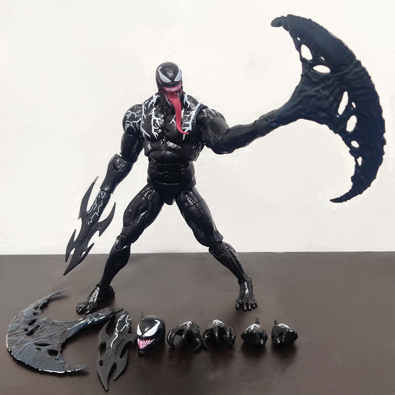 毒液2玩具电影漫威蜘蛛侠埃迪红色毒液venom屠i杀超可动 升级战衣