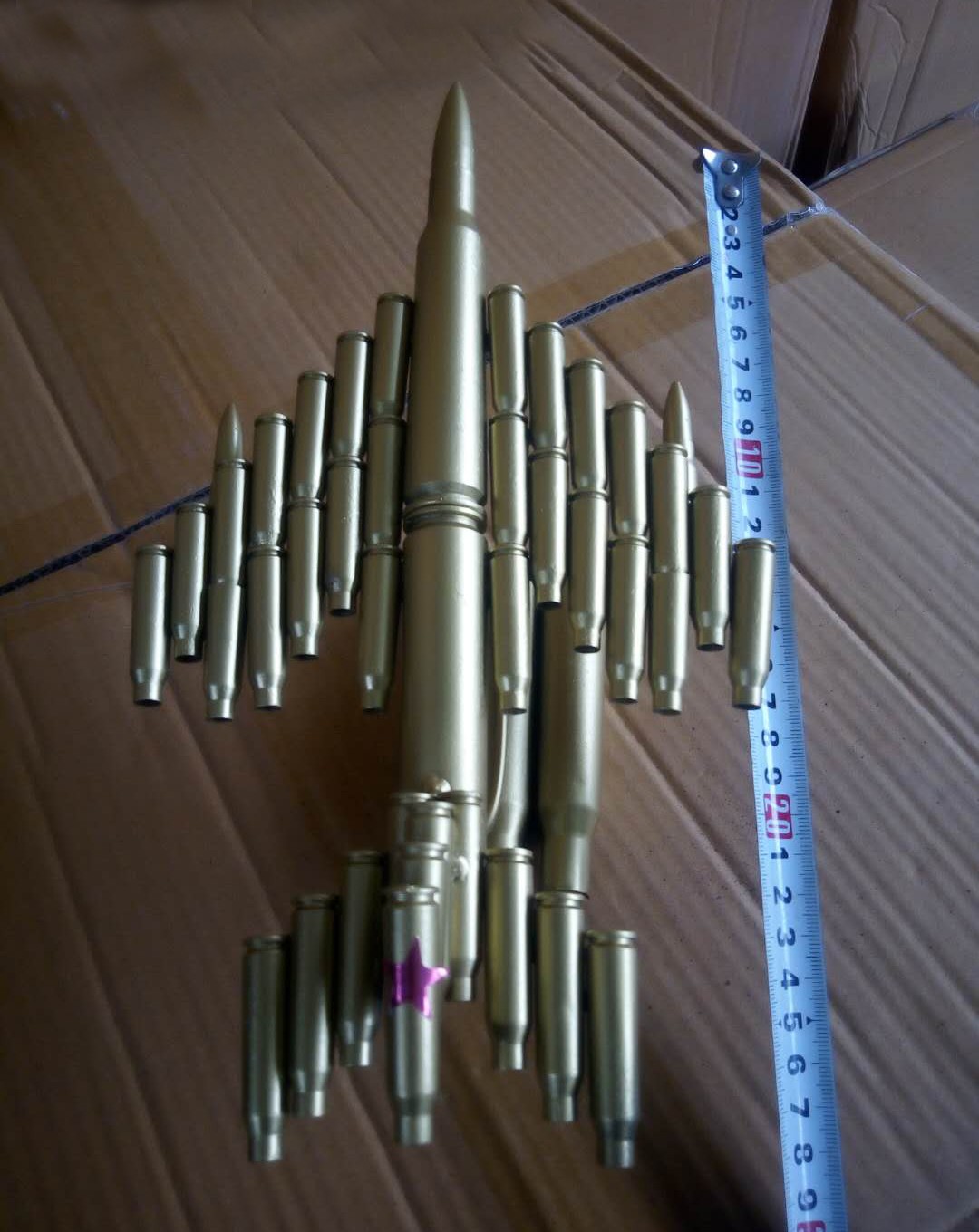 子弹壳工艺品坦克飞机模型摆件真焊接喷漆退役收藏纪念礼物品子弹壳