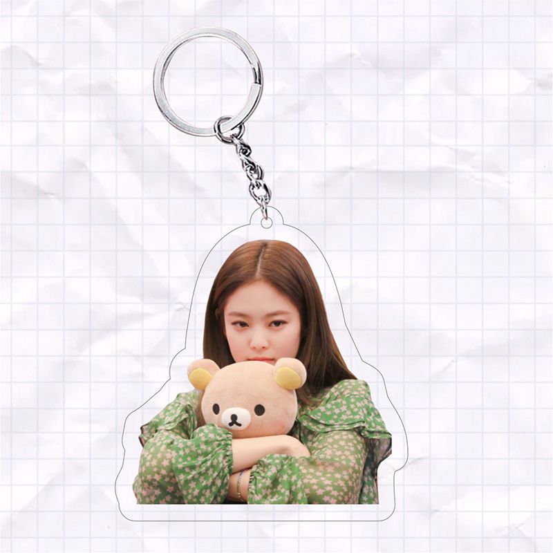 金智妮jennie钥匙扣挂件blackpink周边可爱高清书包挂饰创意礼品