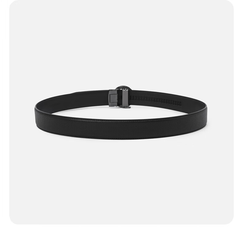 GXG Genuine Leather Men's Belt Pure Cowhide Youth Business Belt Black 1 [520 Gift] 3
