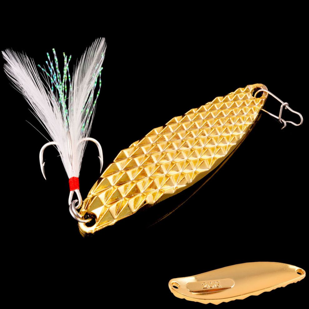 假饵路亚亮片远投水蛭钻石反光淡水翘嘴鲈鱼铁板仿真饵假鱼饵银色10只