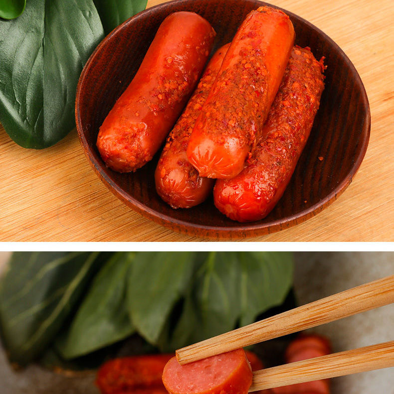 晨越肠玉米热狗肠火腿肠 香肠香辣肠零食烤肠超市 玉米热狗 一箱60支