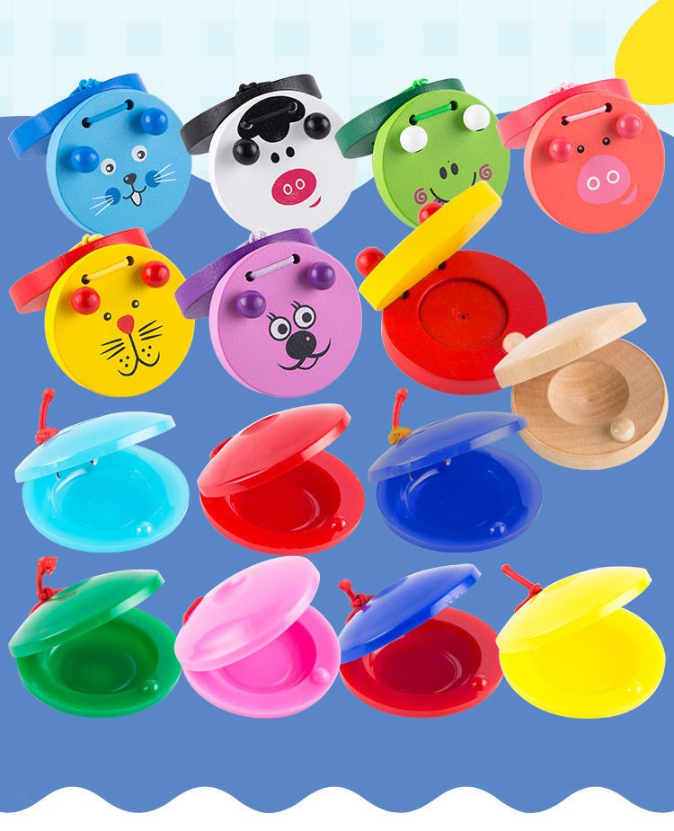 于响板小快板儿童奥尔夫打击乐器幼儿园早教具音乐木质玩具批发手板