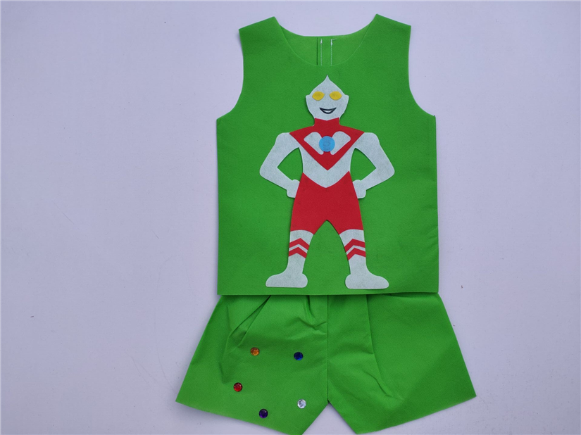 迪士尼官网新品六一儿童节儿童环保时装秀服装男孩手工衣服亲子装diy