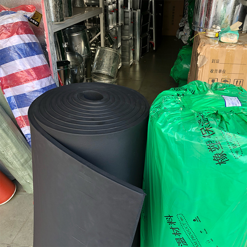 定制适用华美橡塑b1b2级橡塑保温板保温棉隔热棉消音棉屋顶防晒防冻