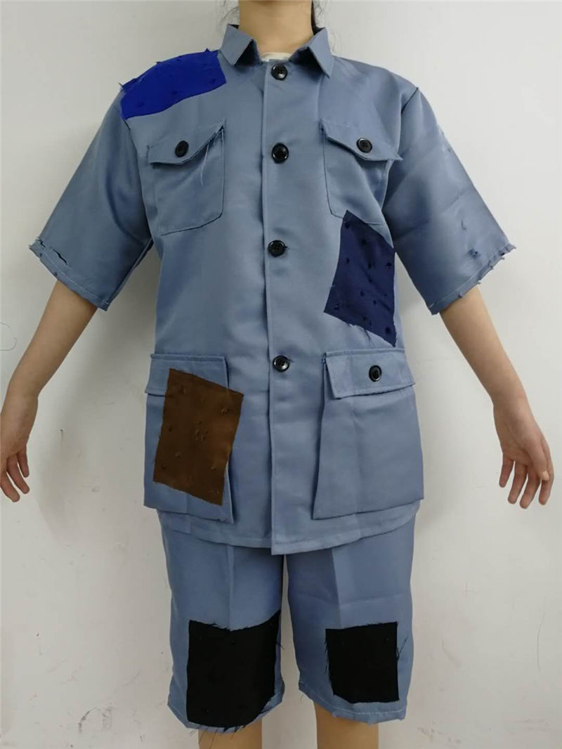 叫花子服装乞丐服套装古代丐帮要饭衣服补丁演出服破烂古装搞笑女1xxs