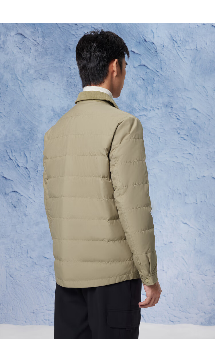 HLA Lightweight down Jacket for Men, Light Business Fashion Lapel Collar, 90% Down Coat for Men in Winter Seaso 13