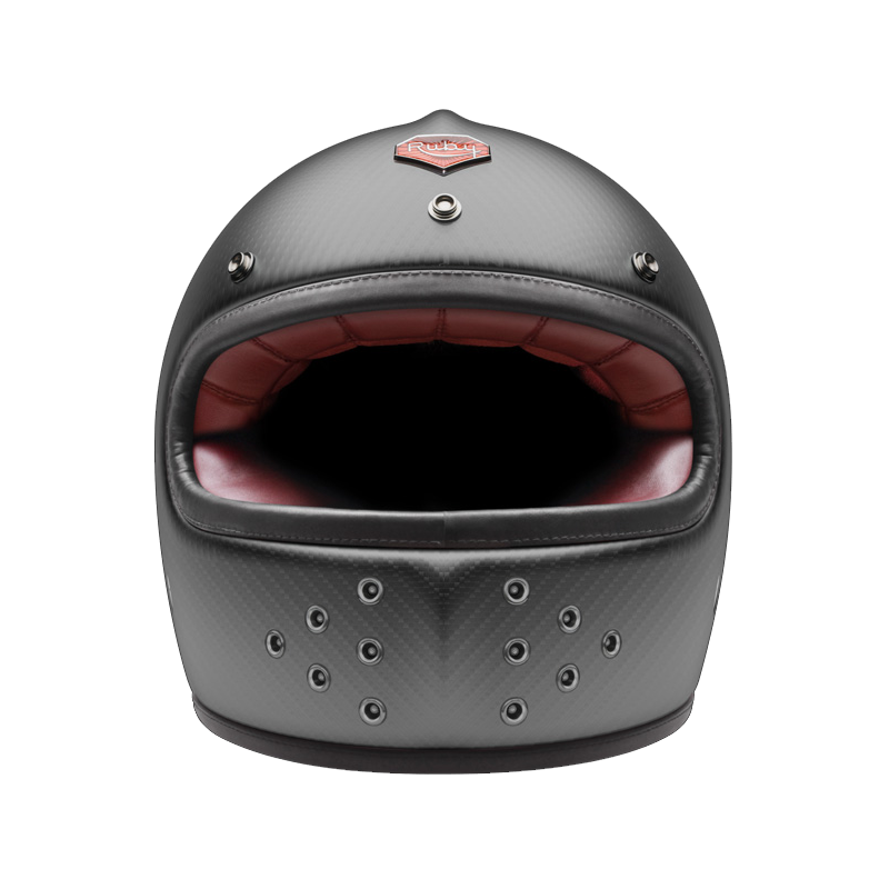 ruby可视碳纤维碳布盔3c认证摩托车头盔男女通用夏季秋季机车街车越野