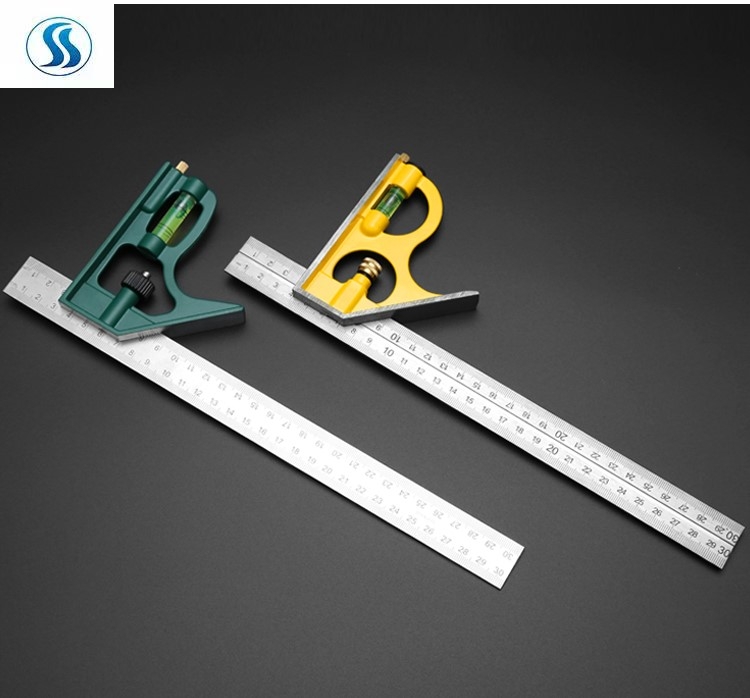 yf活动角尺木工多功能高精度组合角度尺90度不锈钢多功能水平直角组合