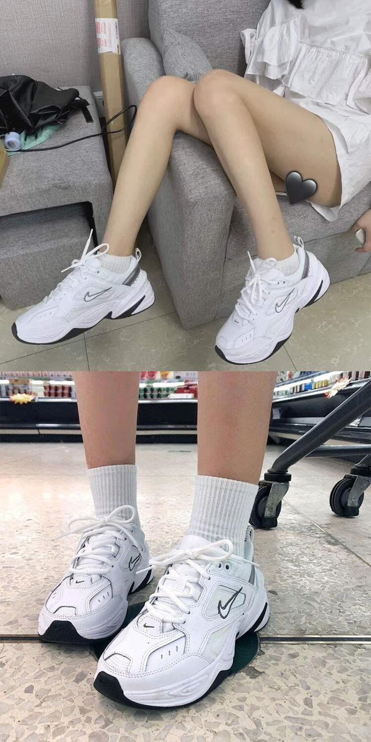 耐克(nike) m2k女鞋老爹鞋tekno白银夏季透气复古男跑步鞋情侣运动鞋.