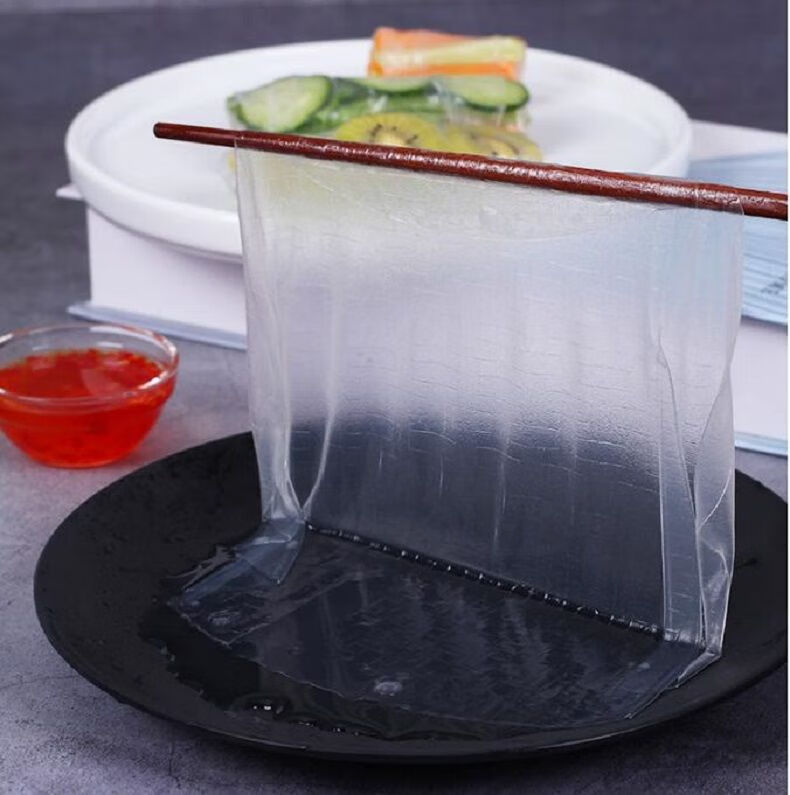 越南特产safoco春卷皮水晶透明手卷皮春饼皮米纸网红小吃货毛巾卷16cm