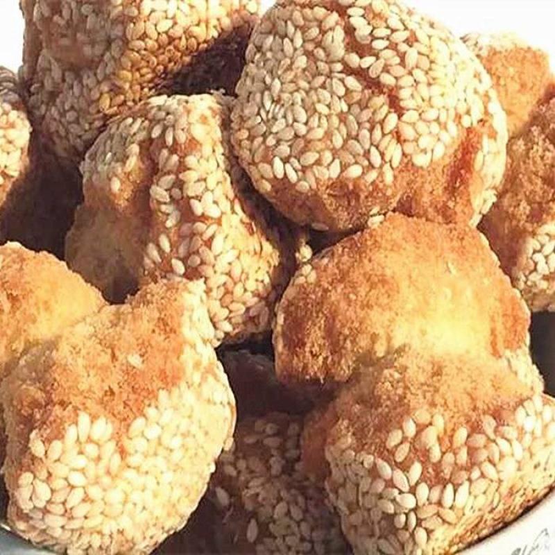 开口笑开口枣笑口枣开口酥爆枣油炸芝麻球广西特产小吃零食 三角棕40