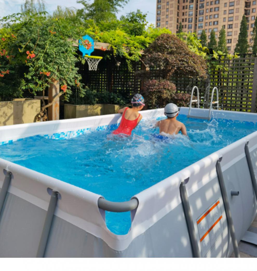 大型室外游泳池儿童家用别墅泳池加厚蓄水池户外移动支架水池 特厚