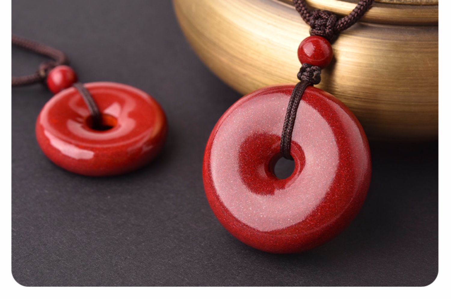 卫城朱砂平安扣挂件紫金砂本命年吉祥物随身佩戴饰品男女配饰吊坠款