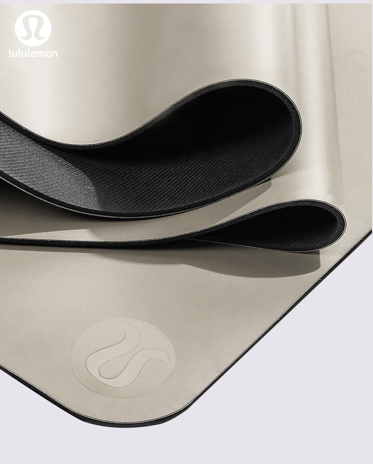 露露瑜伽垫5mmlulu双面防滑男女款初学者健身天然橡胶lemon纯色版