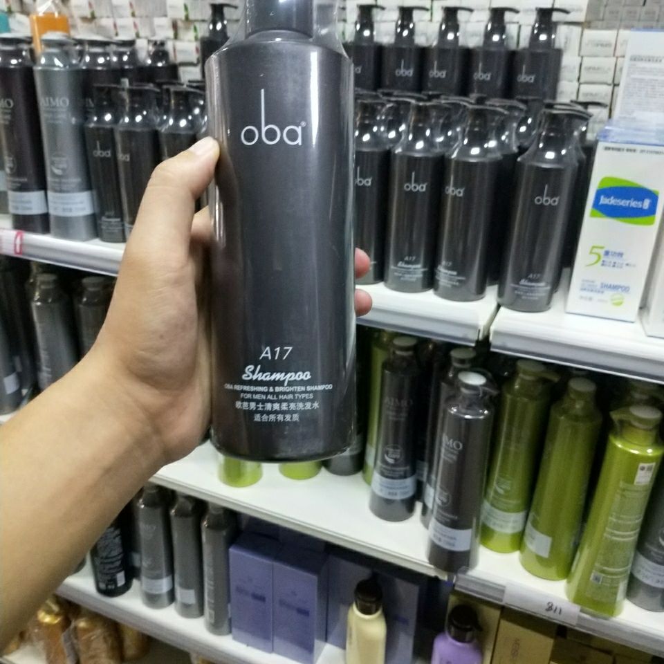 欧芭a17男士控油去屑洗发水欧巴清爽柔亮无硅油500ml