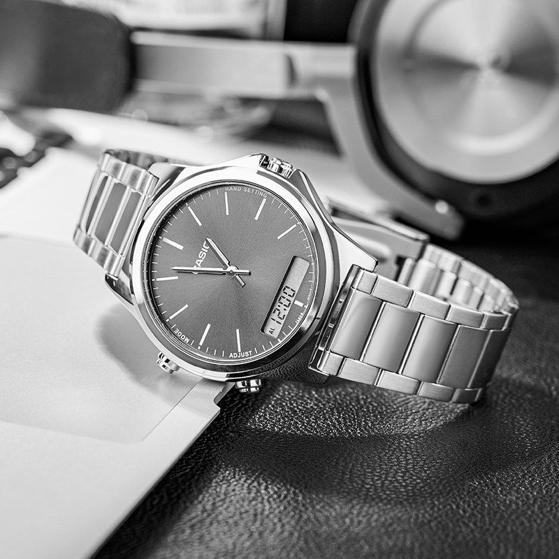 casio卡西欧 海外代购手表男休闲防水简约石英男表mtp-vc01d-3e 海外