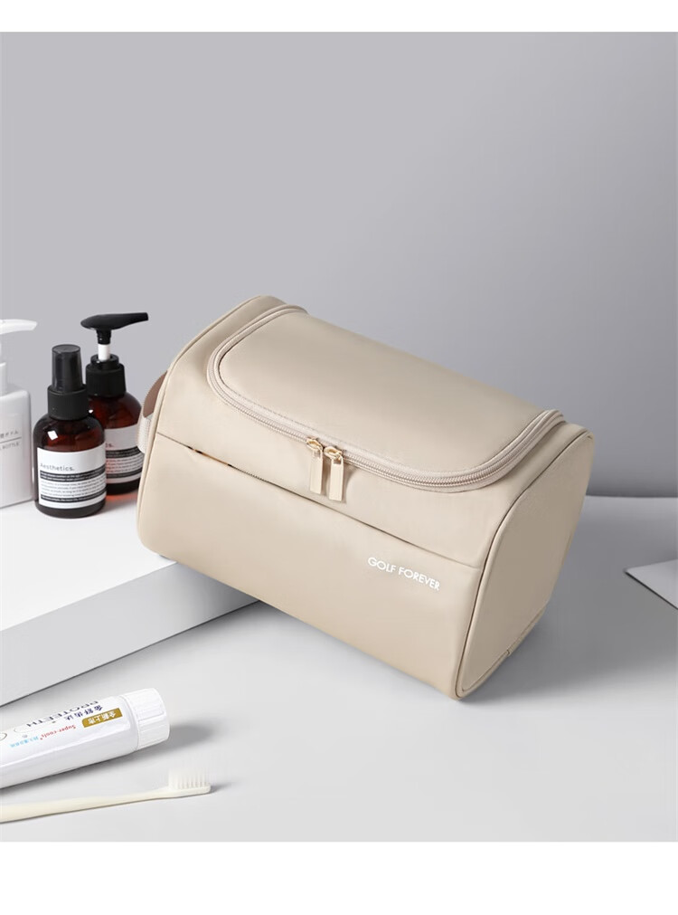 GOLF Toiletry Bag, Travel Organizer Bag, Portable Makeup Bag for Men And Women, Multifunctional Large Capacity Wash Bag, Elegant Black 14