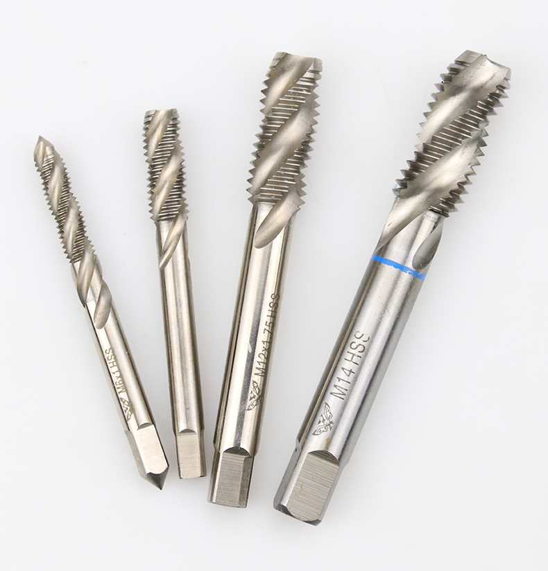 hss高硬度镀钛全磨丝攻机用丝攻手动丝锥螺旋攻牙m3m4m5m6m12m20螺旋m