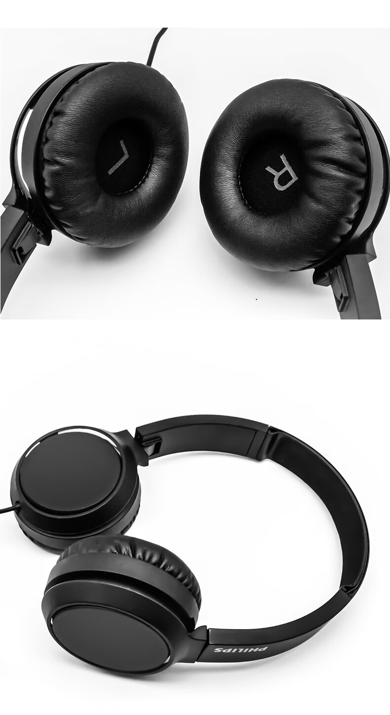飞利浦(philips)tah4105头戴式有线耳麦安卓手机语音通话电脑音乐网课