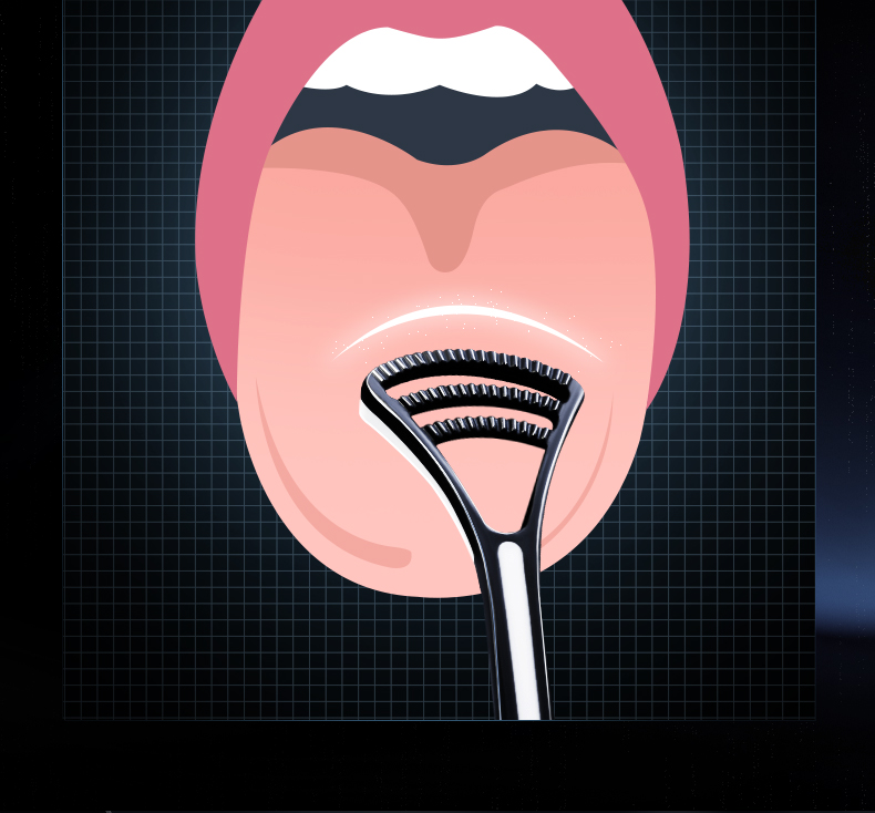 男舌苔清洁器除口臭男舌苔清洁器刮舌器刮大人清理洗去舌苔神器刮舌头