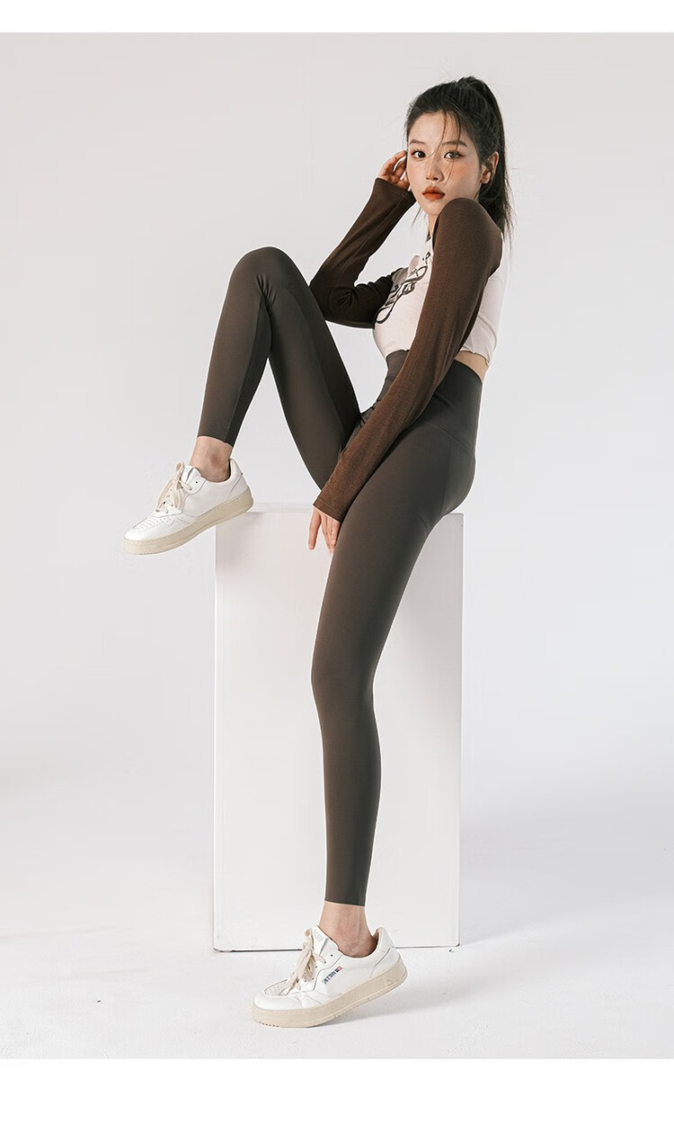 ugg鲨鱼裤 胖mm鲨鱼裤女外穿紧身打底裤大码高腰提臀芭比瑜伽裤春秋冬