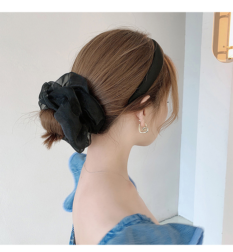 网纱猪大肠发圈女生款简约发绳高弹力扎头发橡皮筋性网红后脑勺固定