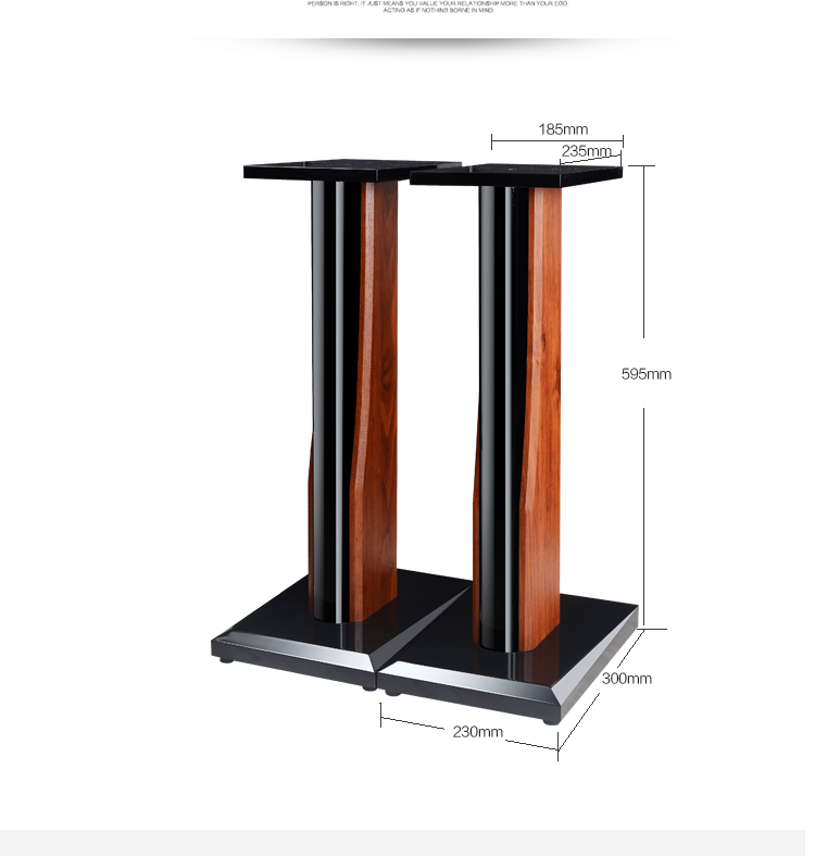 音响支架实木质支架音箱脚架实心环绕卡包音箱架落地架子s006