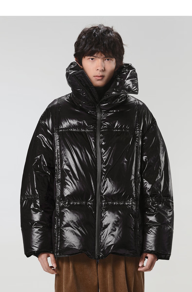 【商场同款】速写男装2022冬新品羽绒服宽松立领短款9mac10640 001本