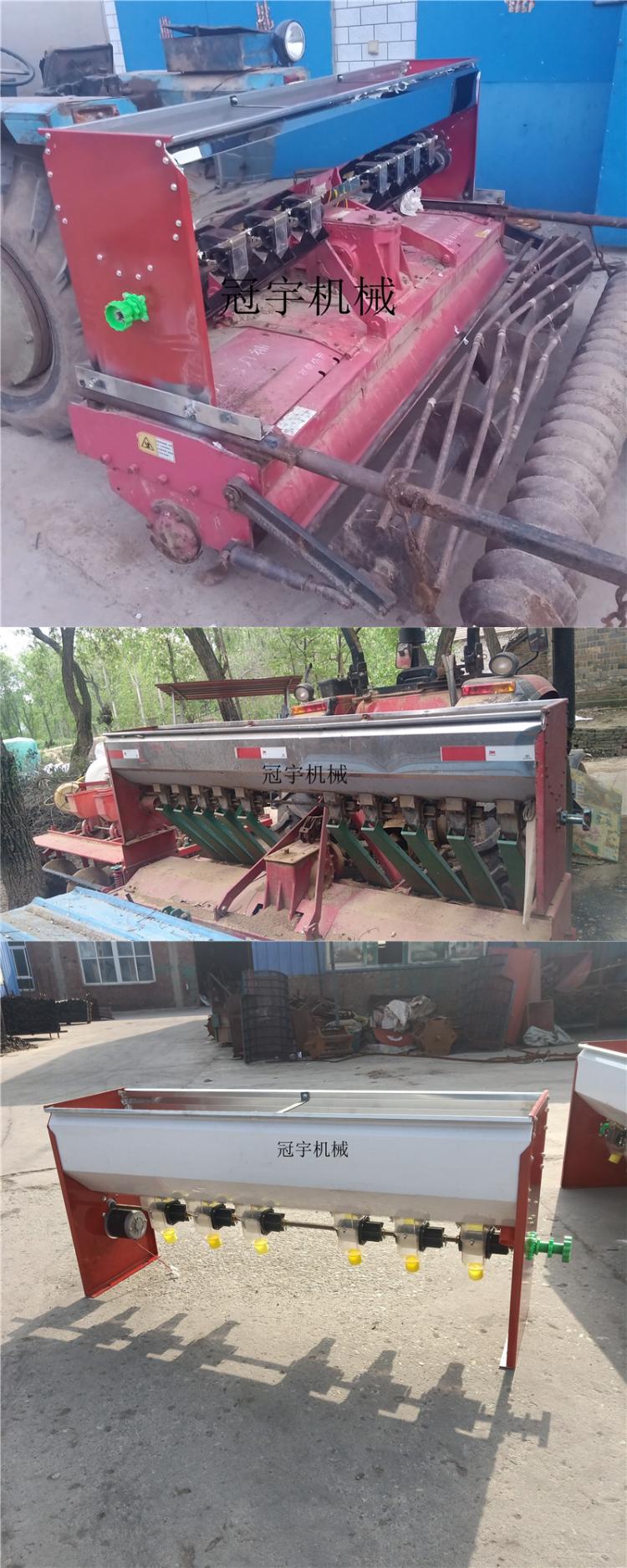 隆之亿园艺实拍农业旋耕机配套不锈钢电动撒肥机施肥箱大型拖拉机后置