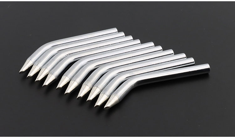 焊枪环保无铅外热式烙铁头60w弯型马蹄头2c/3c长寿命手动焊枪头焊锡头