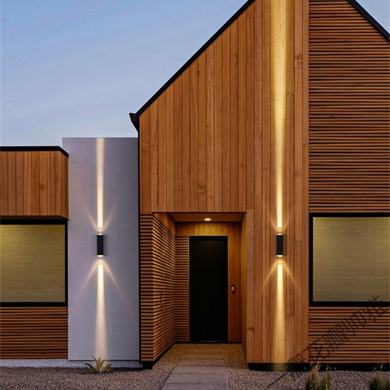 洗墙灯壁灯户外防水庭院过道围墙led双头洗墙灯轻奢创意室外外墙门口