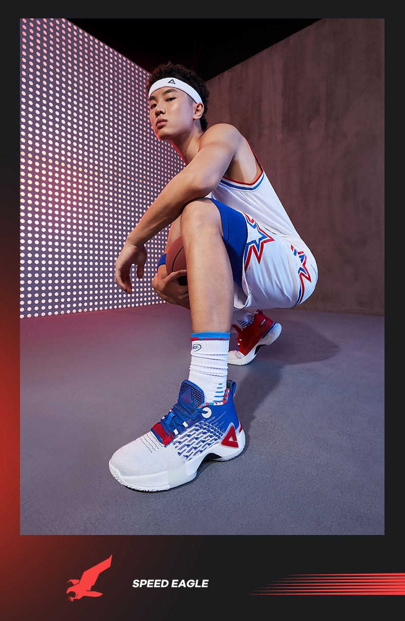 匹克态极速鹰篮球鞋男款2021夏季新款低帮实战耐磨减震学生球鞋混合色