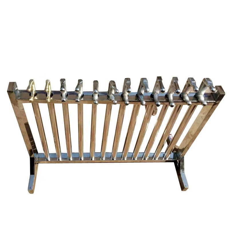 12孔不锈钢f扳手架子单排插孔式阀门扳手架 f型扳钩架子 12孔 定制