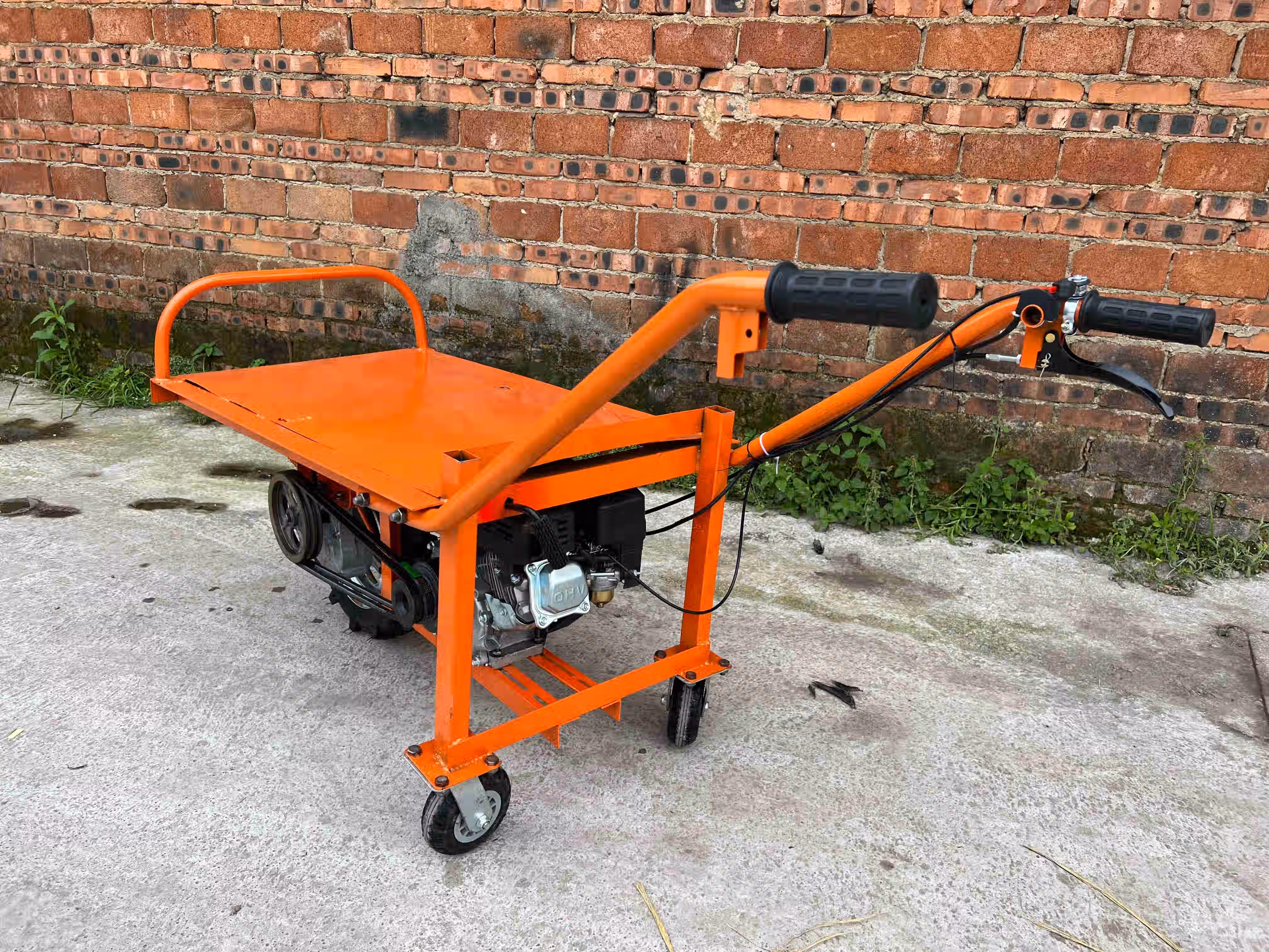 碧莎尔汽油柴油鸡公车独轮爬坡运输爬山虎三轮农用单轮手推车转运山地