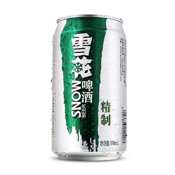 雪花干啤 雪花啤酒精制9度330ml*24罐沈阳产老雪花听装整箱易拉罐啤酒