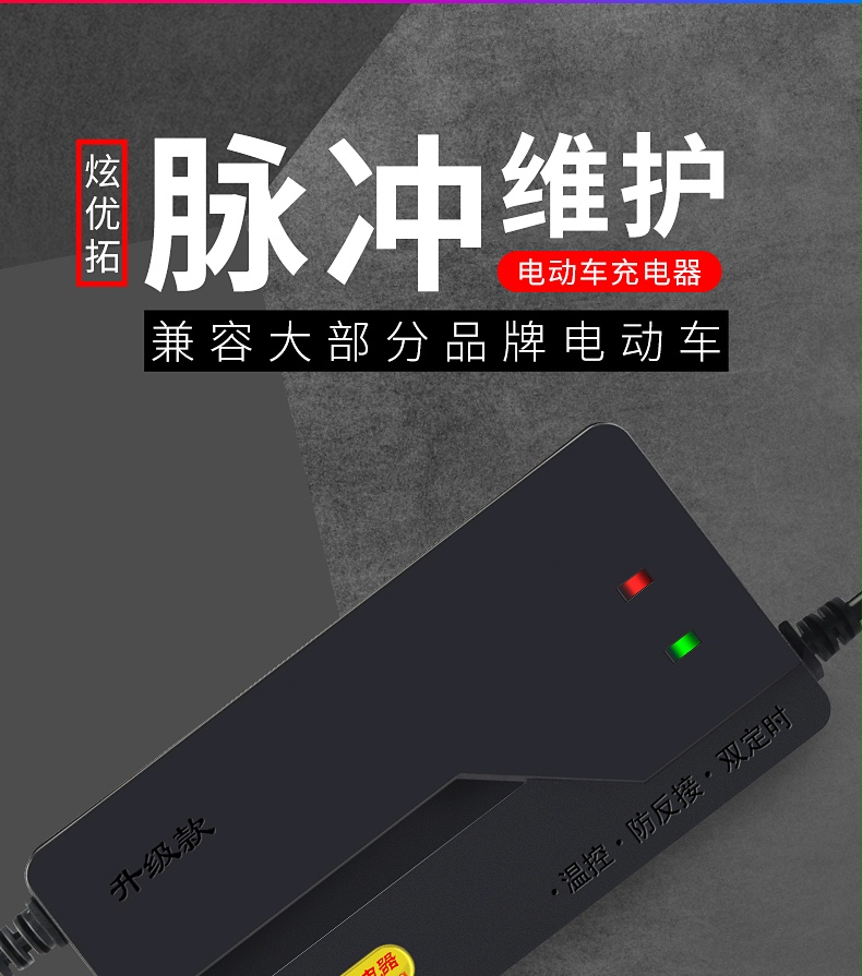 电动车电瓶车充电器48v20ah72v20ah60v30ah40ah50ah大功48v12ah通用