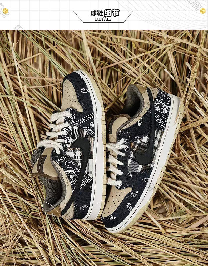 sbdunk冰雪奇缘腰果花男女鞋情人节联名aj低帮百搭休闲运动滑板鞋