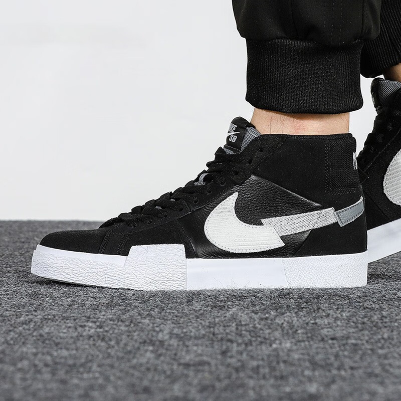 耐克nikesbzoomblazermid开拓者马赛克拼接断勾女鞋休闲鞋板鞋男鞋