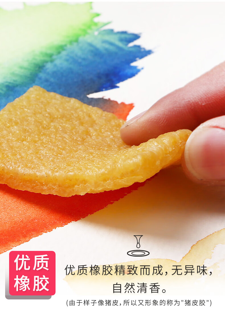 水彩留白液专用清洁擦水彩画工具猪皮胶水粉颜料留白液用的橡皮擦胶