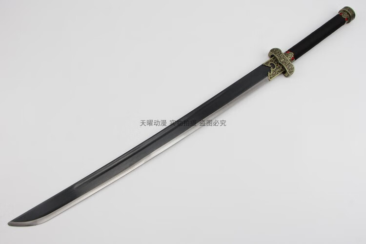 盗墓笔记周边 黑金古刀 小哥张起灵 cos动漫道具 黑色加强款(送刀架刀